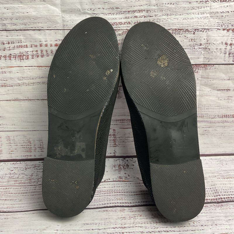 Ethan Valdes Black Pebbled Leather Loafer Women's Size 8.5 US Shoes