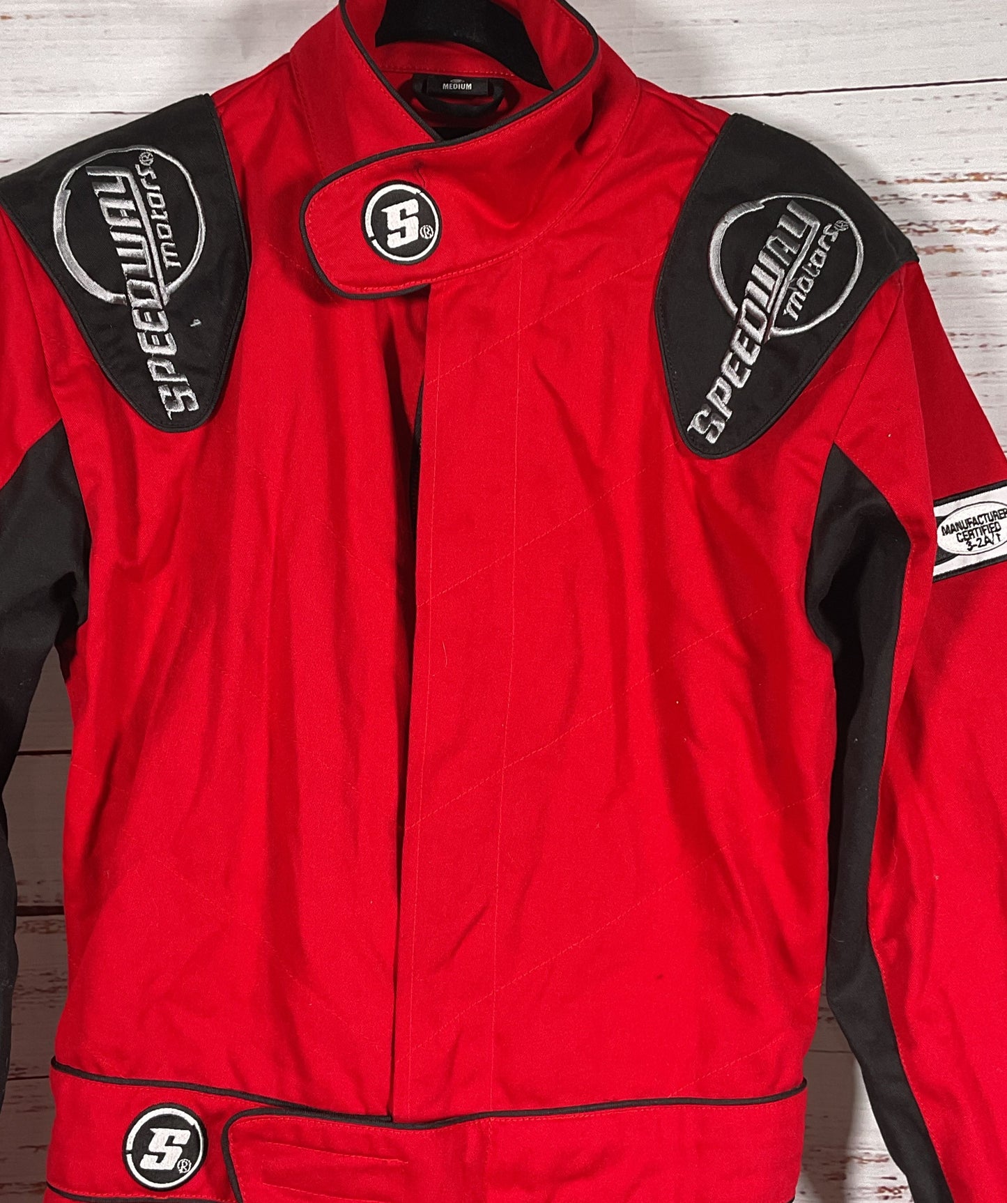 Speedway Economy One-Piece Racing Suit Red M