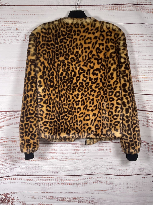 Splendid Soft Leopard Zip Up Jacket - Size Small
