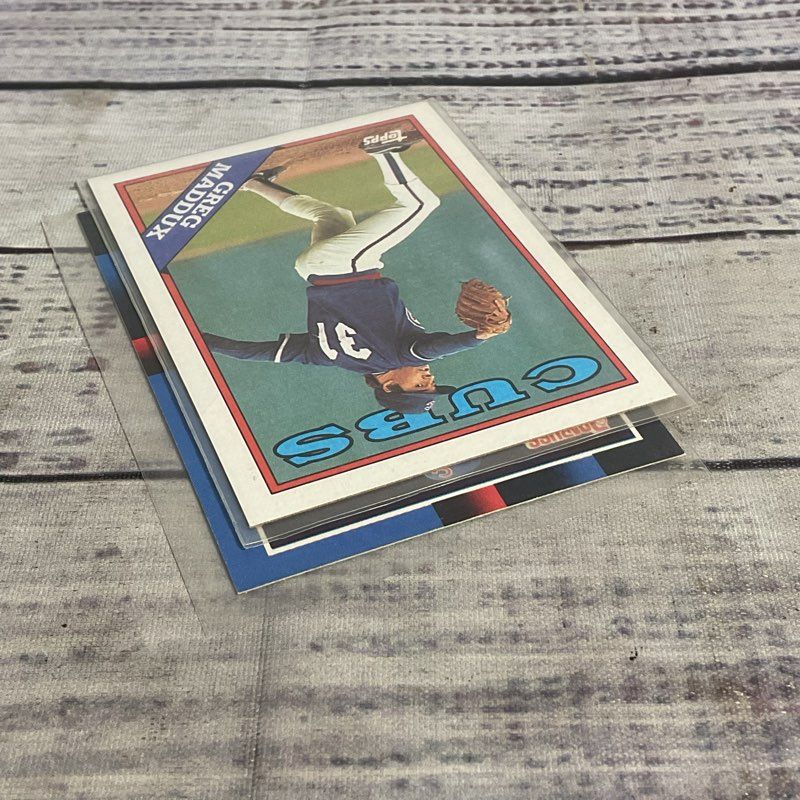 Lot Of 2 VTG. 1988 Greg Maddux Baseball Cards Ungraded Donruss #539 Topps #361