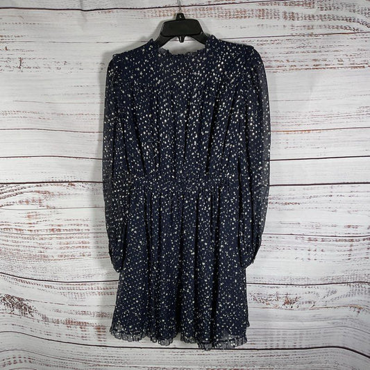 NWT Kate Spade Navy Blue Night Sky Lurex Dot Mini Dress - Size 2 MSRP $180