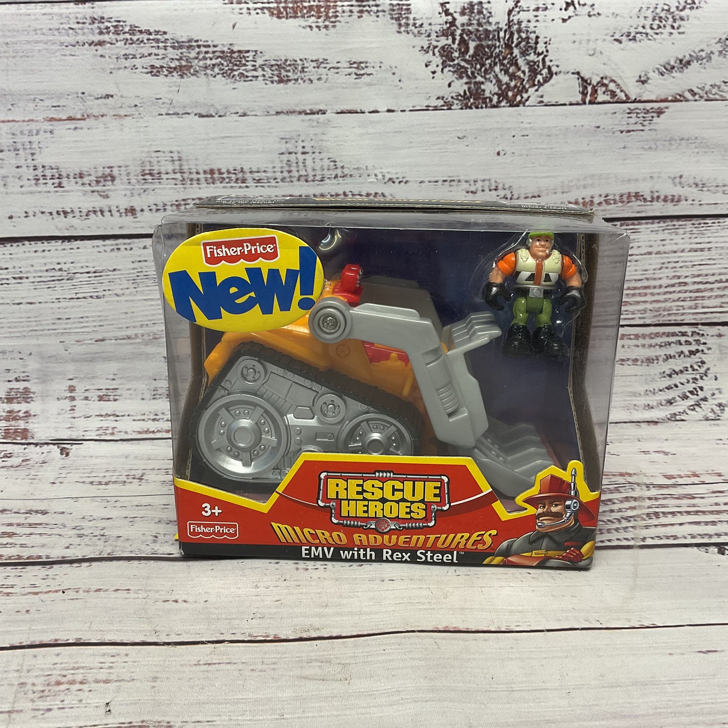 Rescue Heroes Micro Adventures EMV With Rex Steel New Sealed