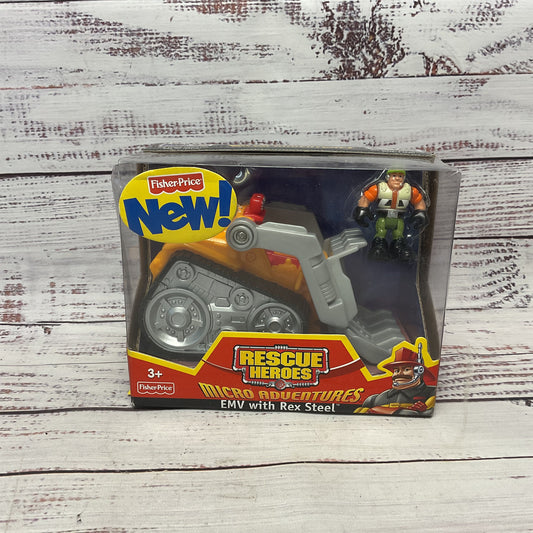 Rescue Heroes Micro Adventures EMV With Rex Steel New Sealed