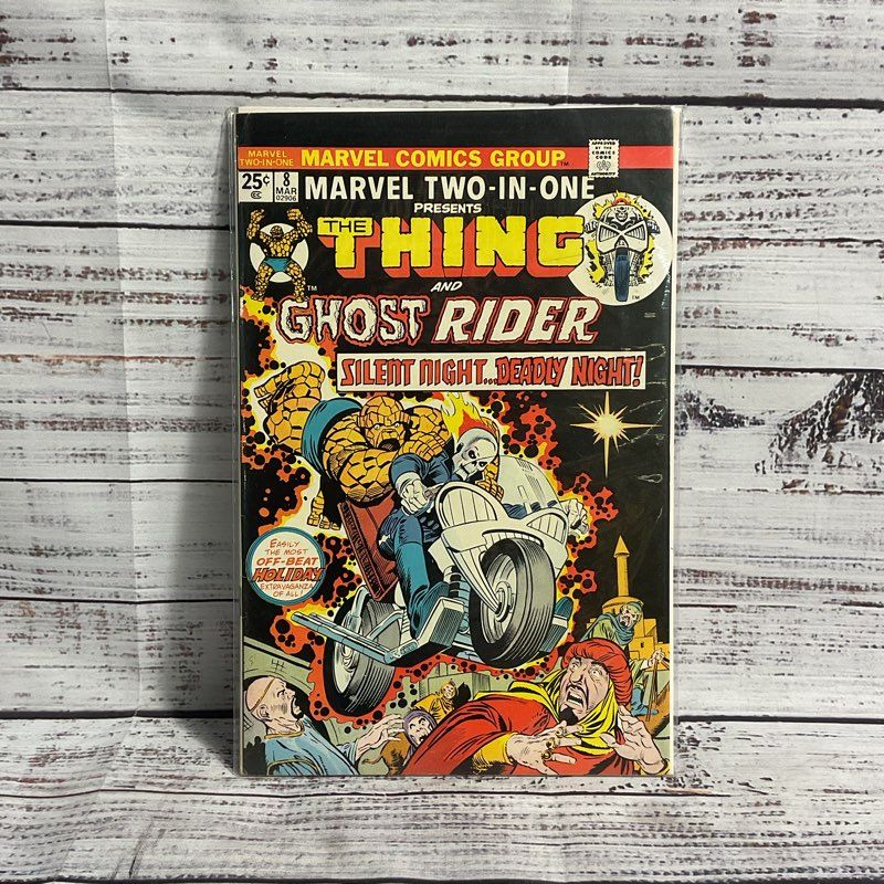 VTG. 1983 The Thing And Ghost Rider Issue #8 Marvel Comics Ungraded