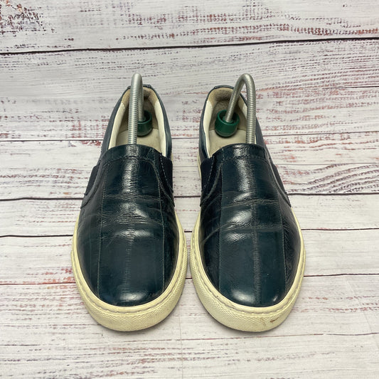 Lanvin Blue Leather Slip On Sneaker Women Size 5.5US 36EU