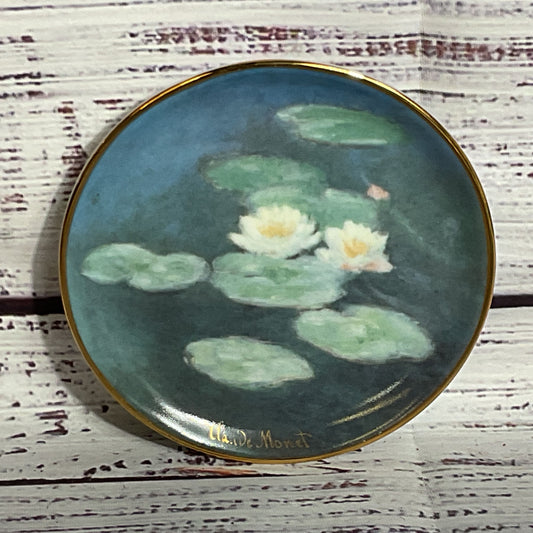 VTG. 1990's GOEBEL Artis Orbis CLAUDE MONET Mini Collector’s Plate- 3.75"