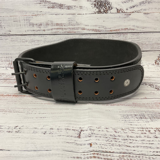 Ironbull Strength 7mm Black Leather Weight Lifting Belt - Size M 41"