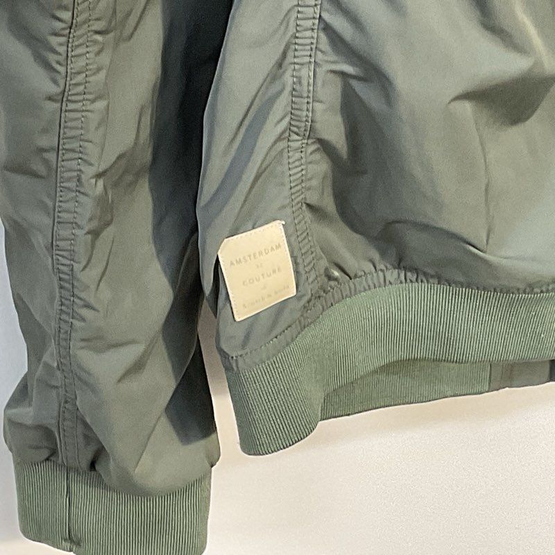 Scotch & Soda Green Lightweight Summer Bomber Jacket - Size M