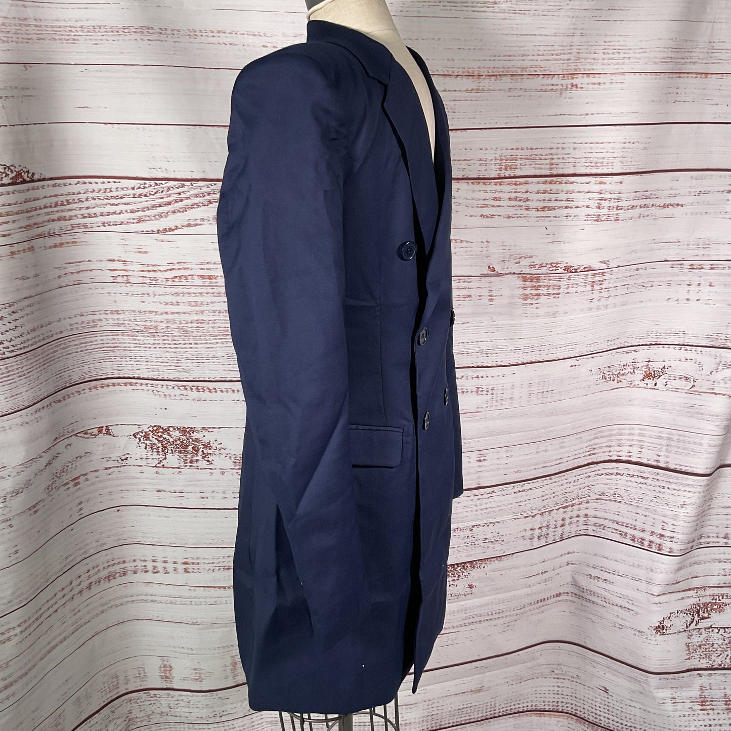 NWT SALT MURPHY Men's Navy Blue Double Breasted Jacket- SZ 38