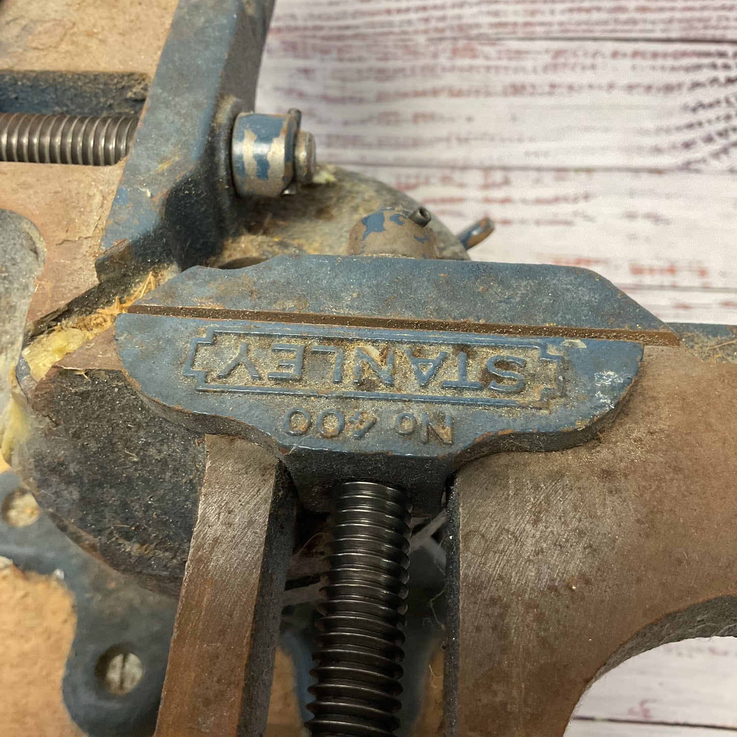 Vintage Stanley No. 400 Tilts And Swivels Picture Frame Vise Mounted