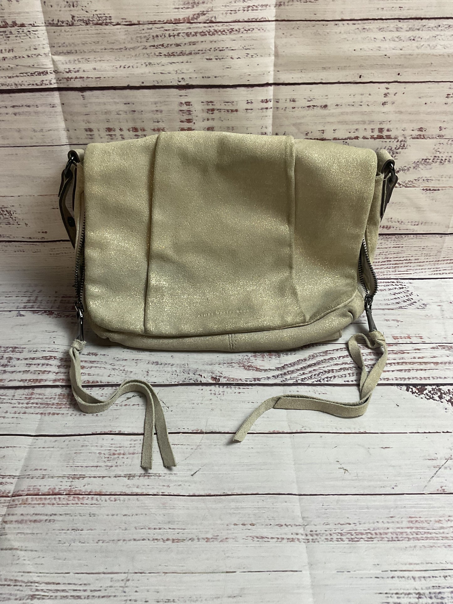 Aimee Kestenberg Gray Golden Satchel Handbag