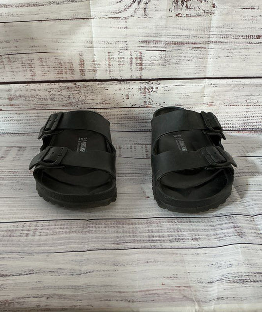 Unisex Birkenstock Black Slip-On Flats Men's Size 8-8.5 Women's Size 10-10.5