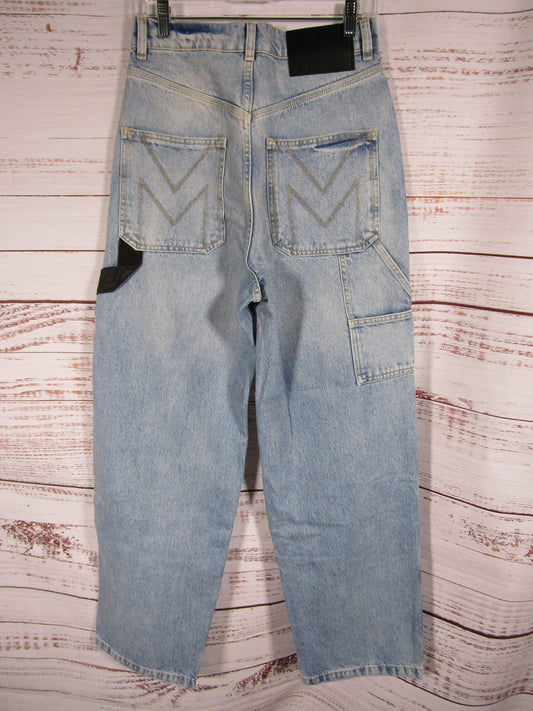 Marc Jacobs Women's Blue Oversized Carpenter Jeans Size 24