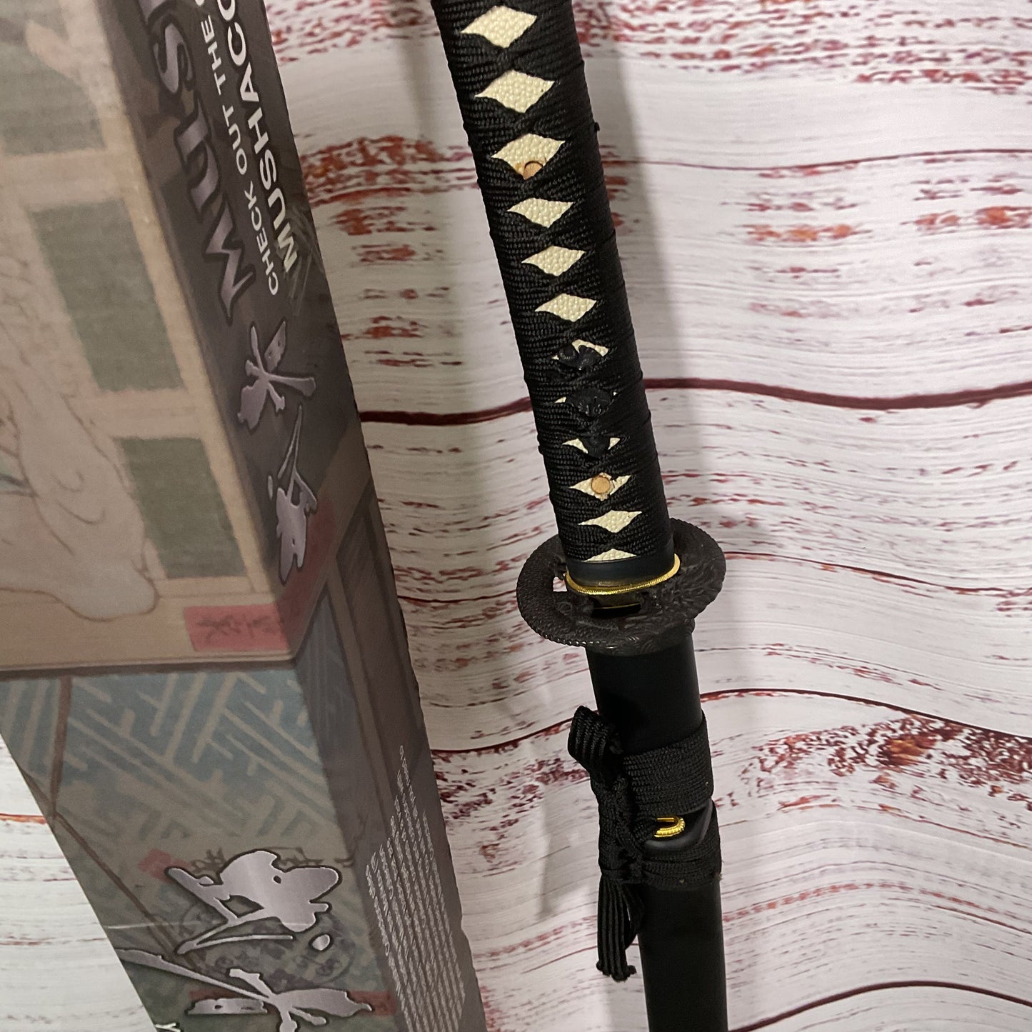 NEW MUSHA SS006BK-1 39" Samurai Sword Carbon Steel Katana 28" Blade