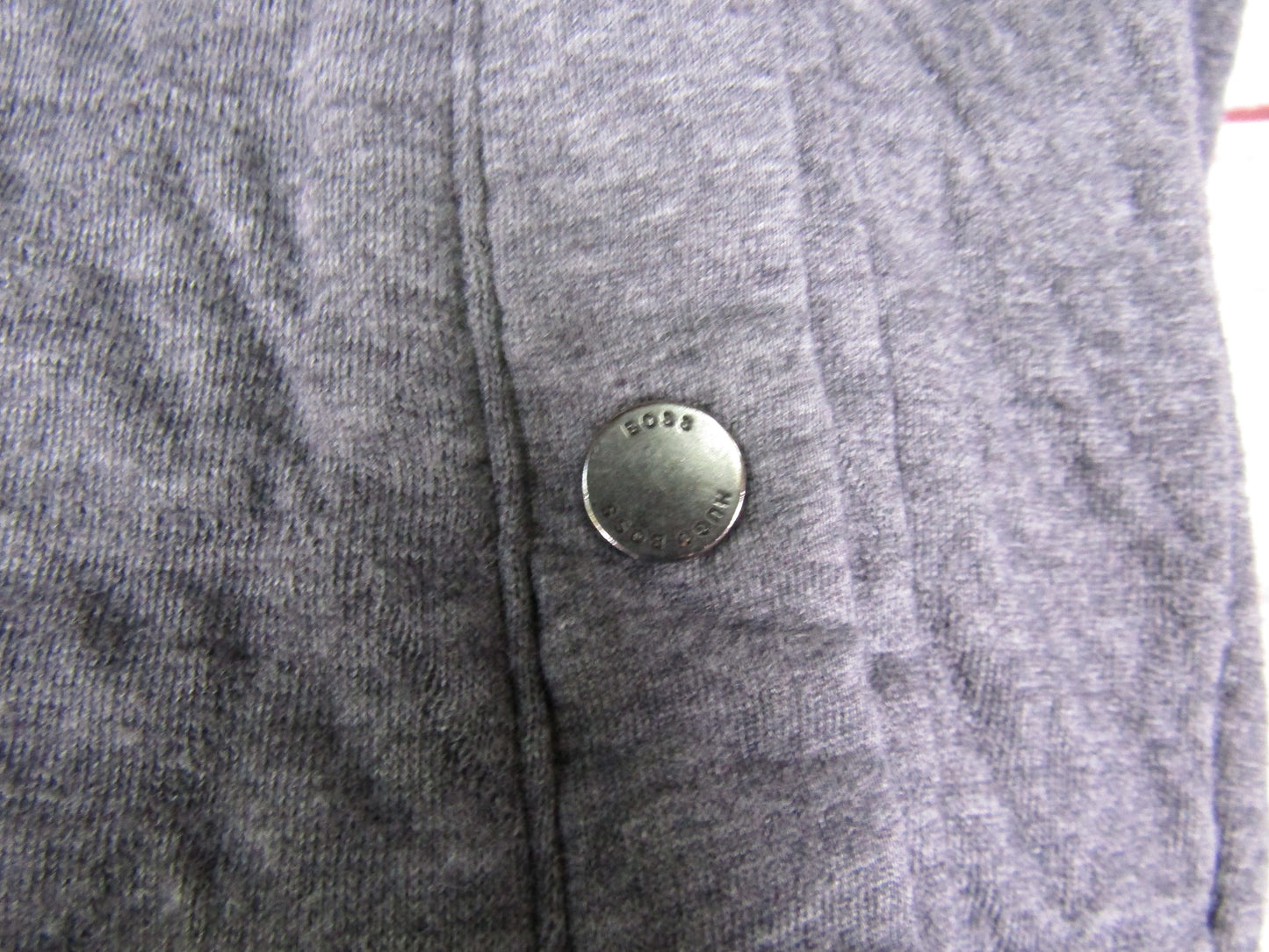 Hugo Boss Men's Gray Quilted Cotton Blend Slim Fit Bomber Jacket Size S
