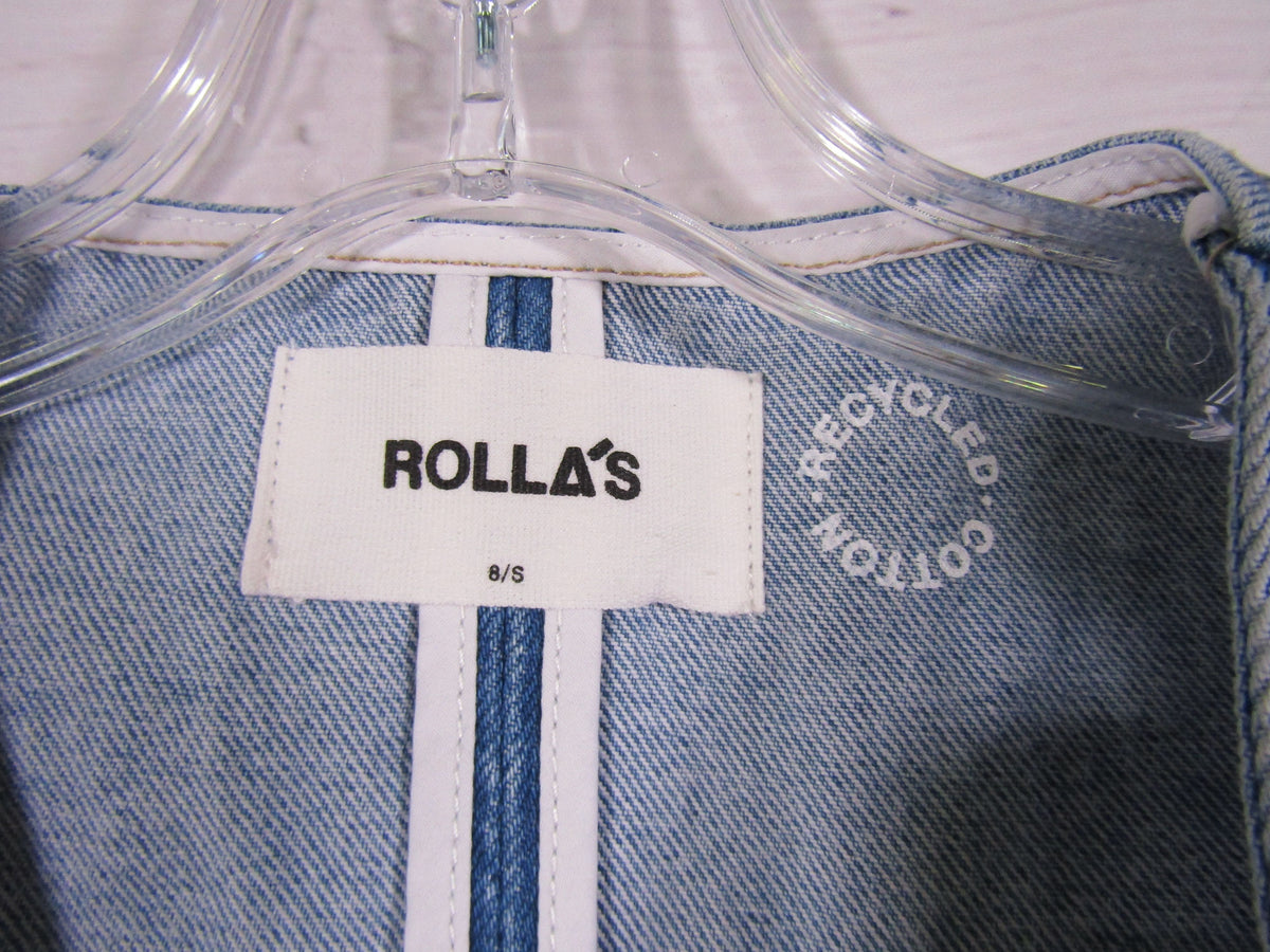 Rolla's Dallas Women's Mid-Vintage Blue Wash Vest Size S