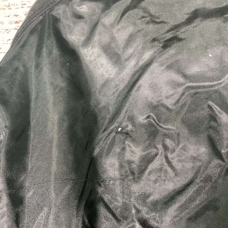 VTG. Point Zero Black Satin Purple Accent Full Zip Bomber Jacket - Size M