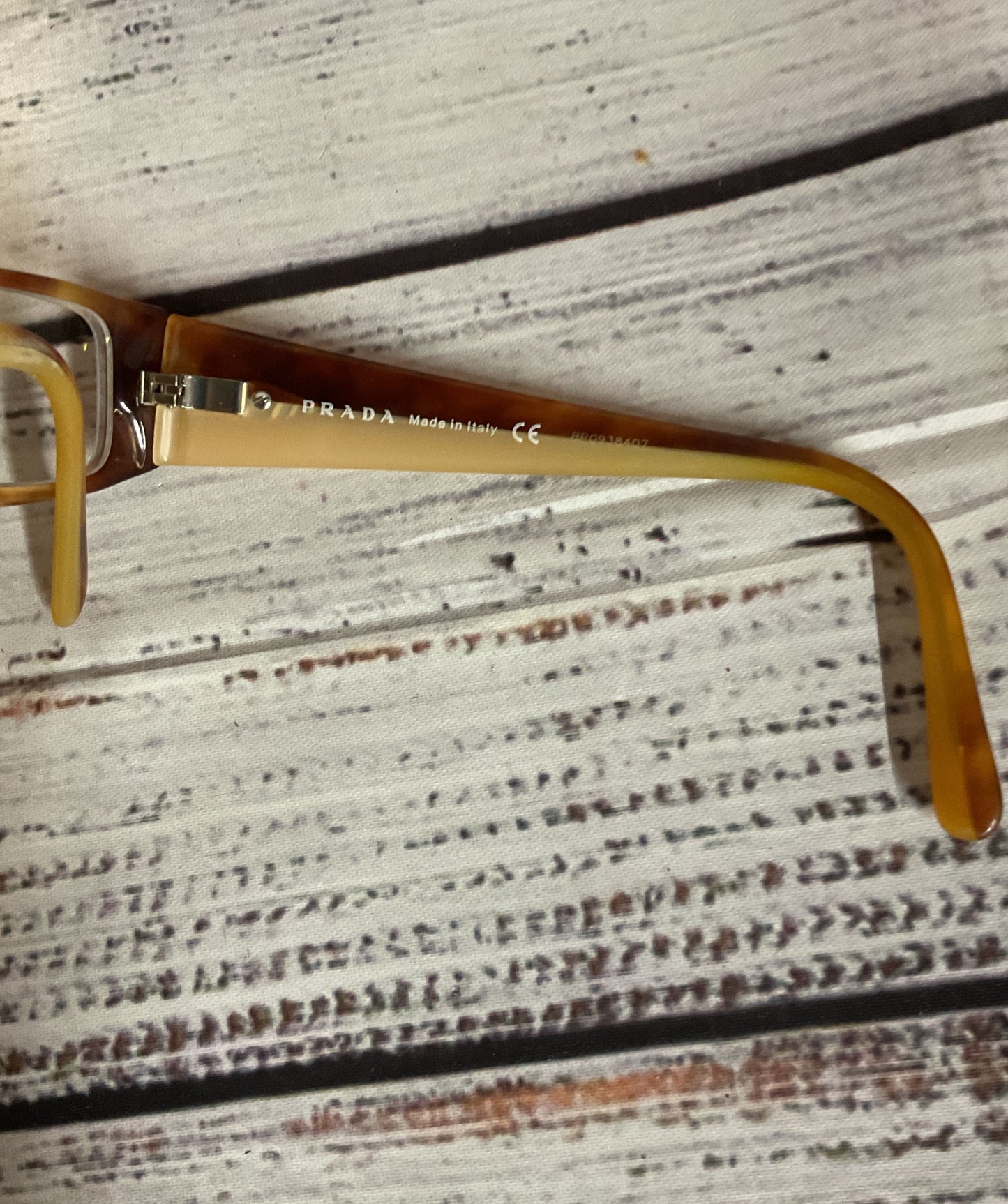 PRADA VPR16G Brown Eyeglasses Frames - Size 135 Italy