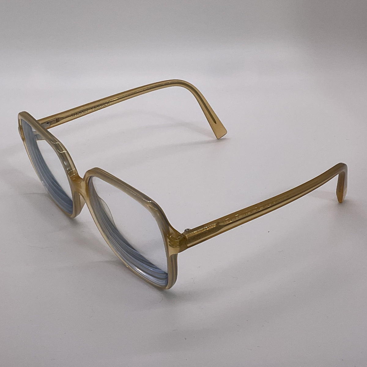 VTG. WARBY PARKER Alston Clear Tan Oversized Eyeglasses- 55[ ]15 140 FRAMES ONLY