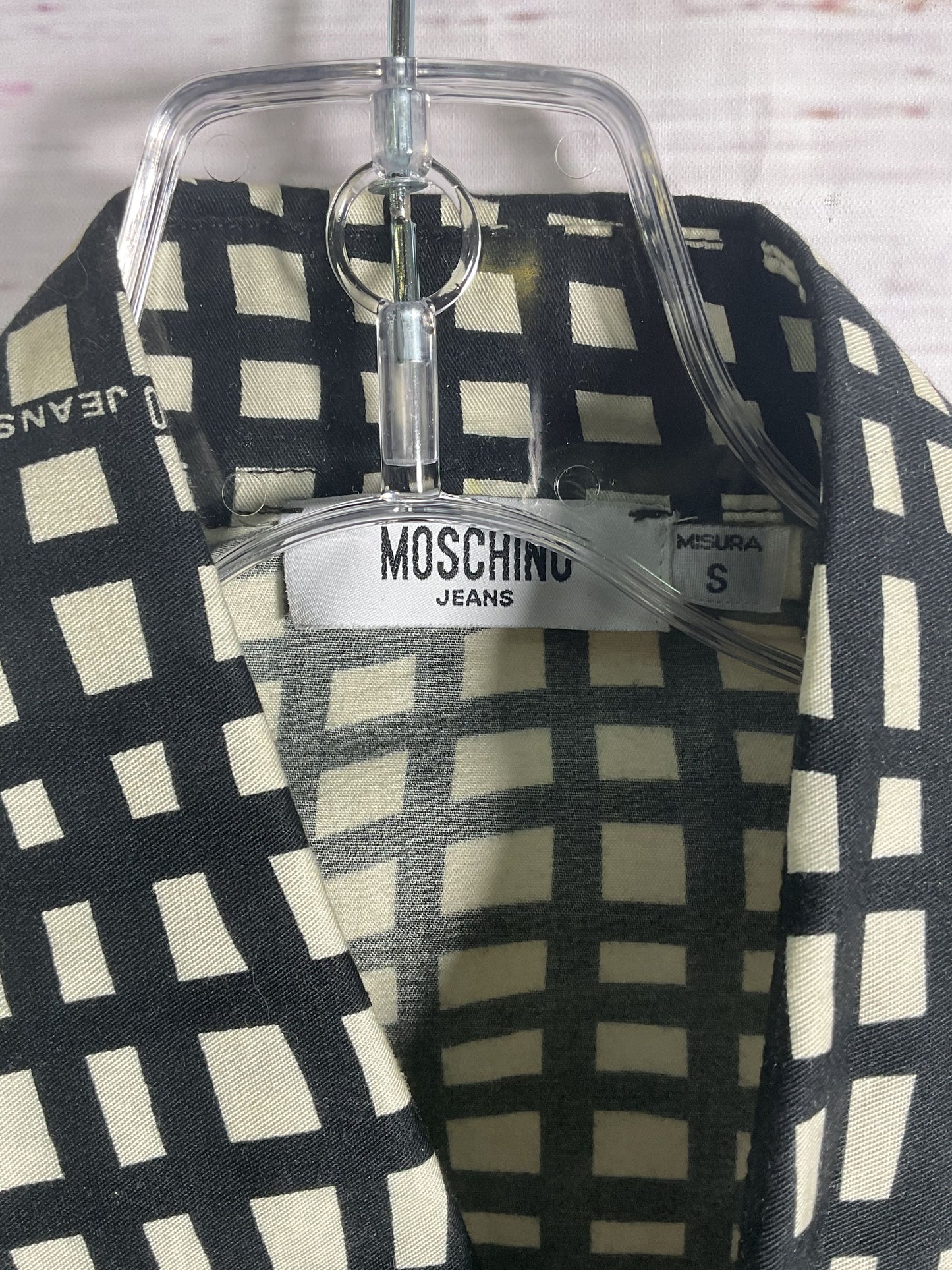 Moschino Jeans Wavy Plaid Blouse NWT - Size S