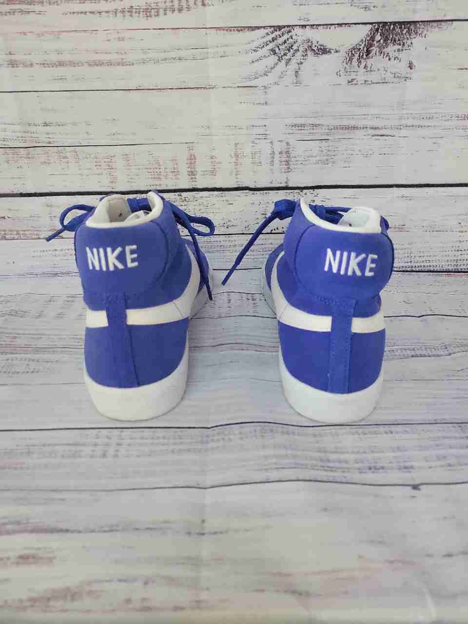 Women's Nike Blazer High Top Swoosh Royal Blue Sneaker Size 8.5