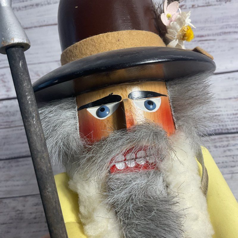 Original Steinbach Volkskunst Piccolo Shafer Sheep Herder 12" Wooden Nutcracker