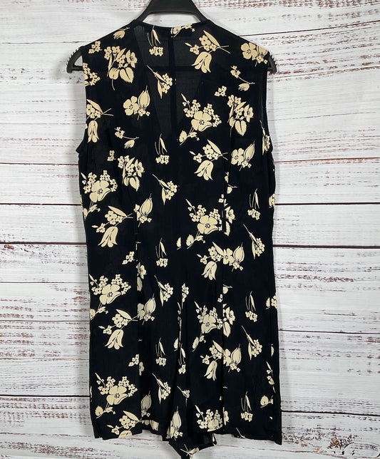 Giorgio Kauten Vintage Floral Print Romper Black S