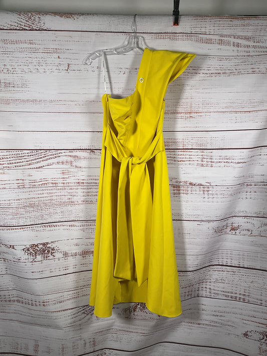 Valtadoros Yellow Asymmetrical Dress - Size L