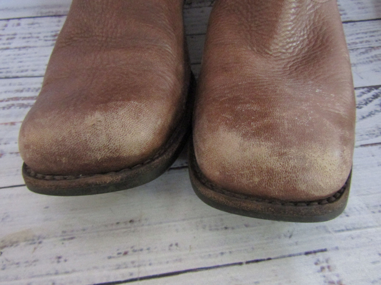 UGG Bellevue Women's Brown Leather Mid-Calf Shearling Boots Size 7