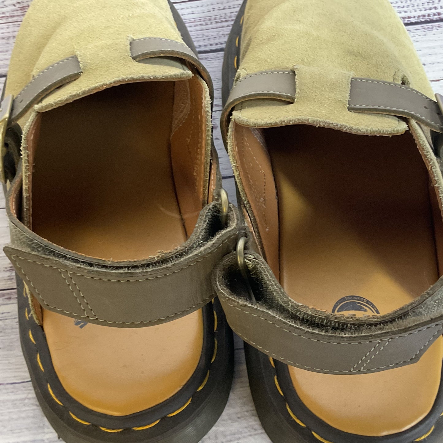 DR. MARTEN'S Jorge II Unisex Beige Khaki Slip-On Shoes- SZ 11M/12W