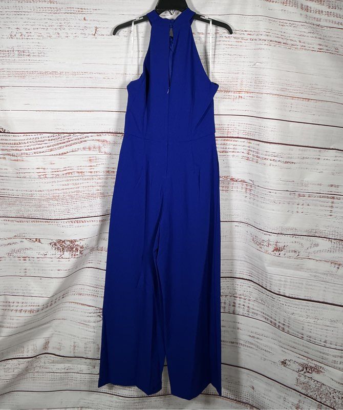 NWT Women's Julia Jordan Twist Front Jumpsuit in Royal Blue Size 8 Retail $139
