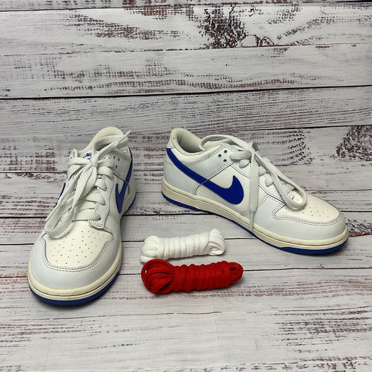 Nike Dunk Low Hyper Royal Blue White Sneaker Athletic Shoe Kids 2Y