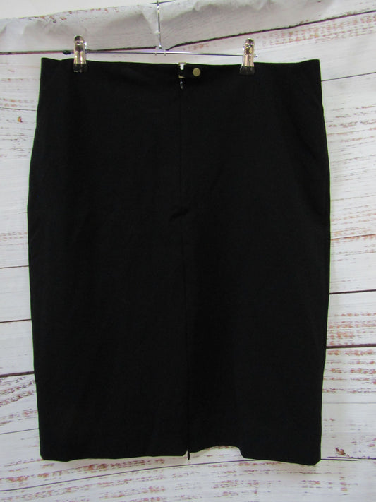 Diane Von Furstenberg Esme Women's Black Pencil Skirt Size 14