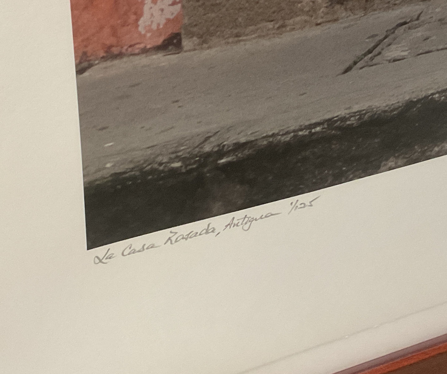 La Casa Rosada, Antigua by Lawrence S Beck Signed Framed Photograph Print