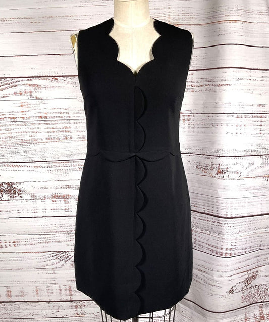 Ted Baker Rubeyed Scalloped Edge A-Line Sheath Dress Black 2