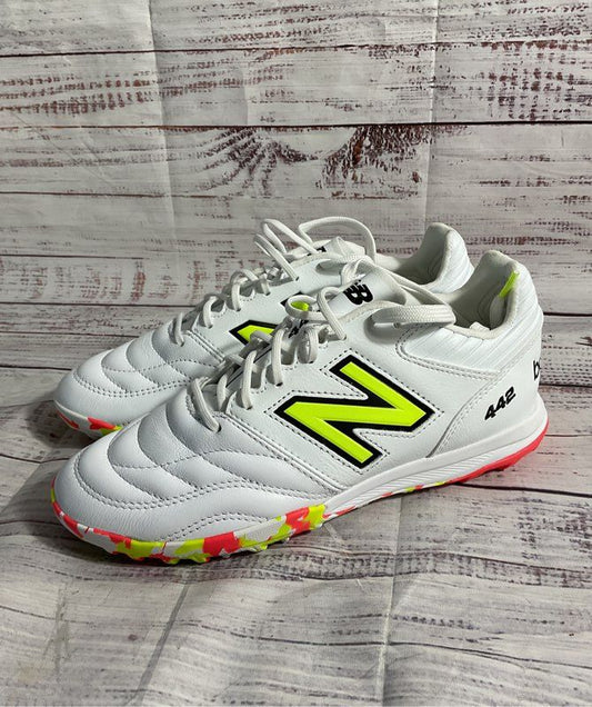 New Balance 442 V2 Pro Wide 2E White Yellow MS41TIB2 Size 5.5 New No Box