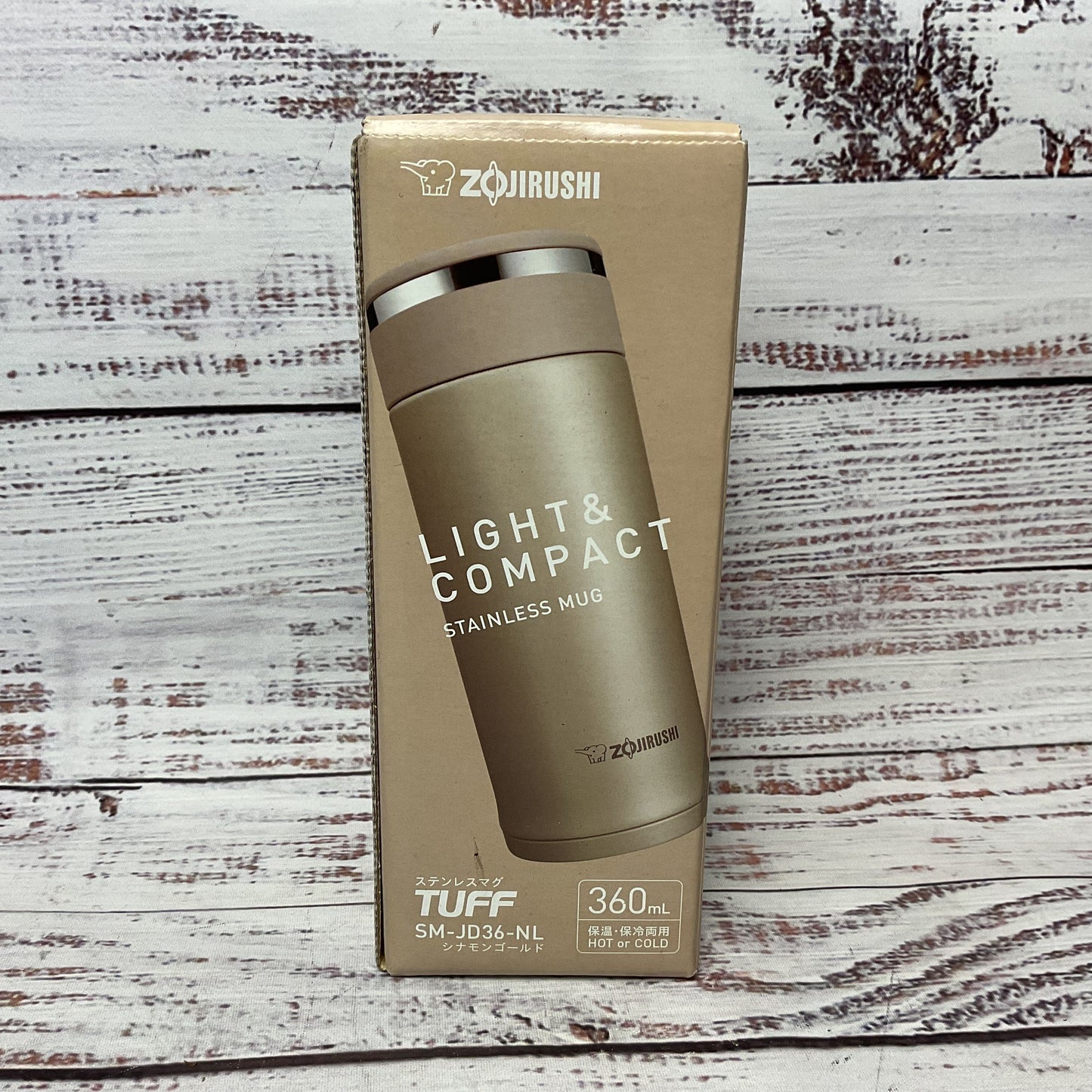 Zojirushi Tuff Stainless Mug SM-JD36-NL Vacuum Insulated Bottle 360ml New