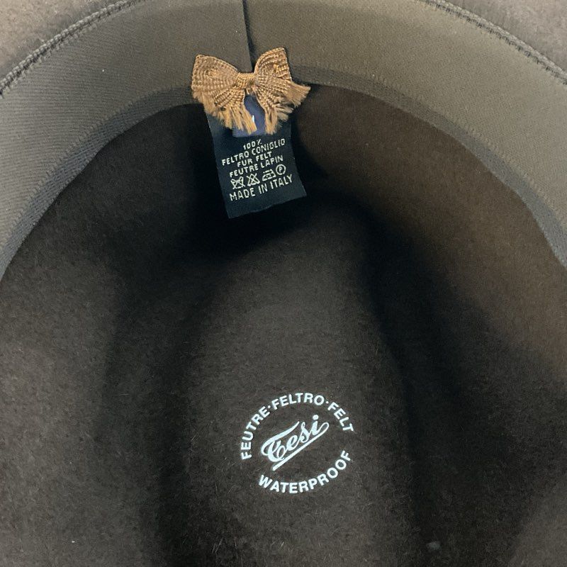 VTG. TESI Fur Felt Women's Brown Fedora Hat- SZ M