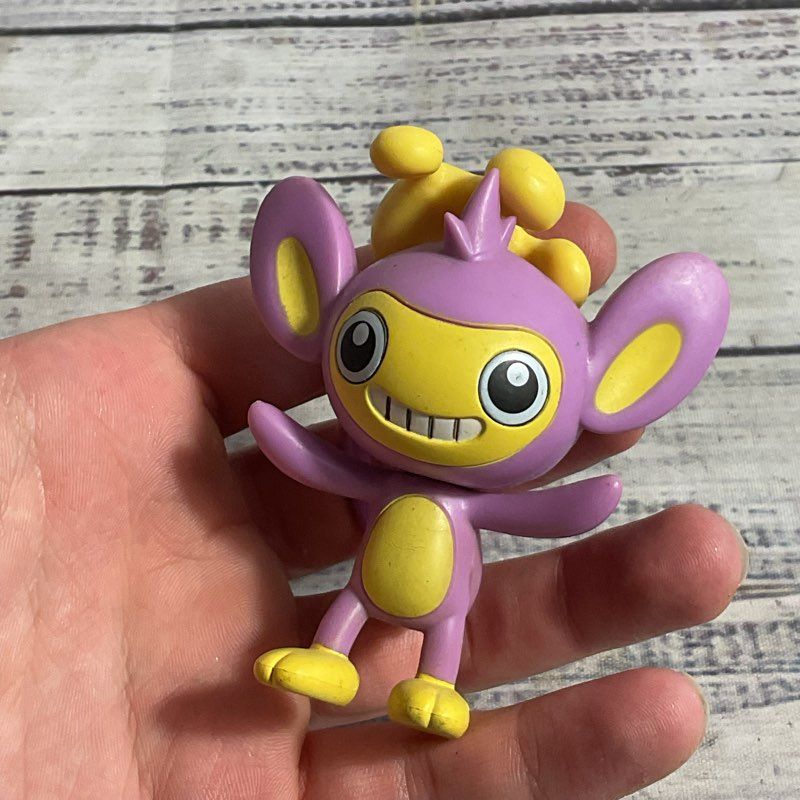 5 Pc. Lot Of Mini Pokemon Figurines Vintage & Modern Sandslash Arceus V Aipom