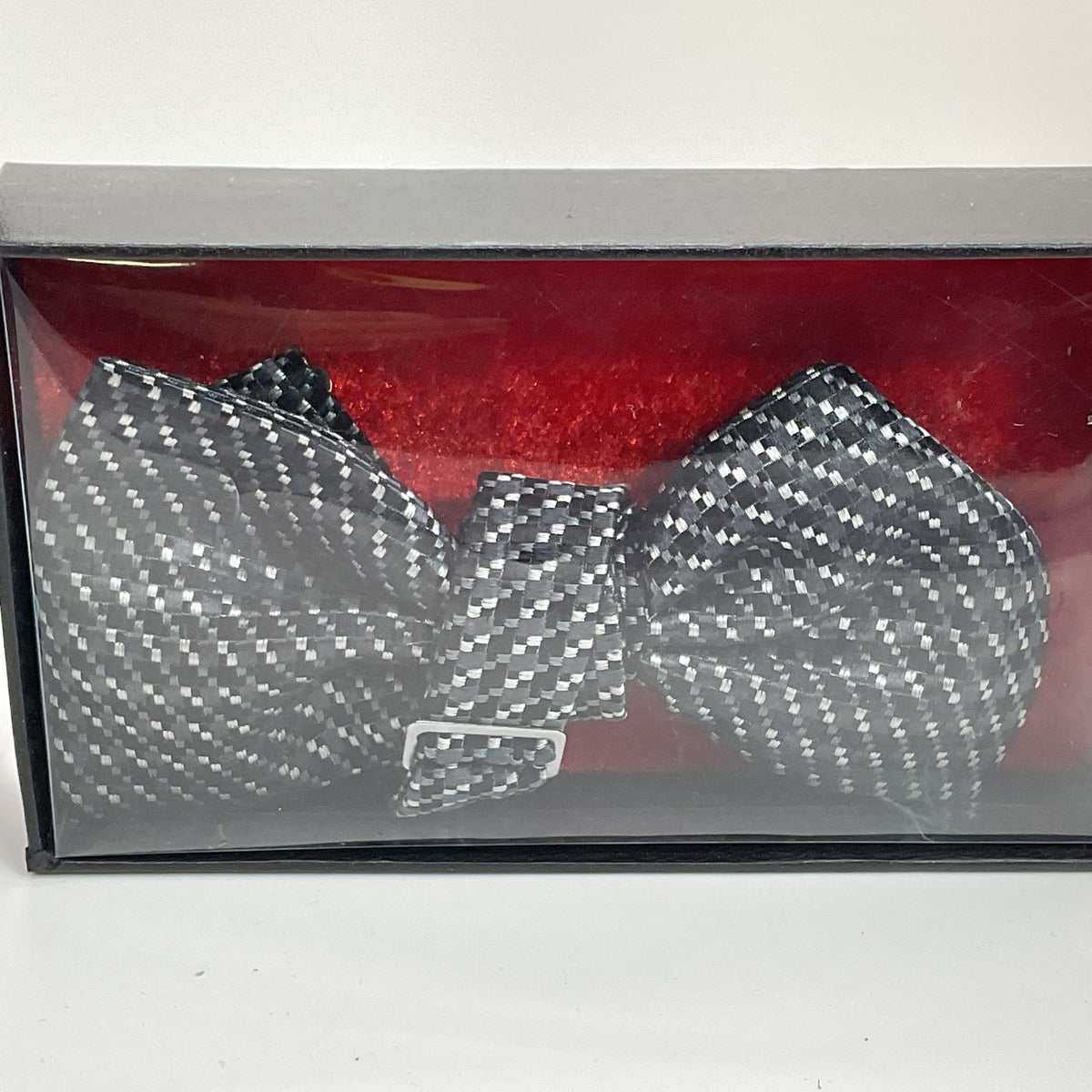 NEW NINO FERLETTI Black/White Bow Tie- OS