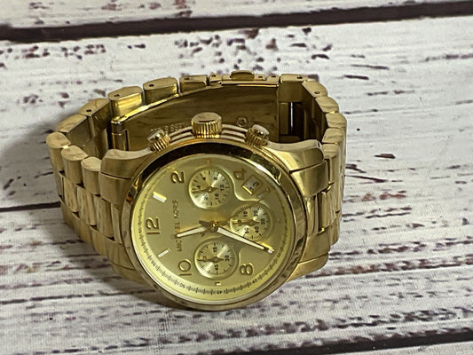 MICHAEL KORS MK5055 Women's Gold 38mm Waterproof Chronograph 6.25" Watch