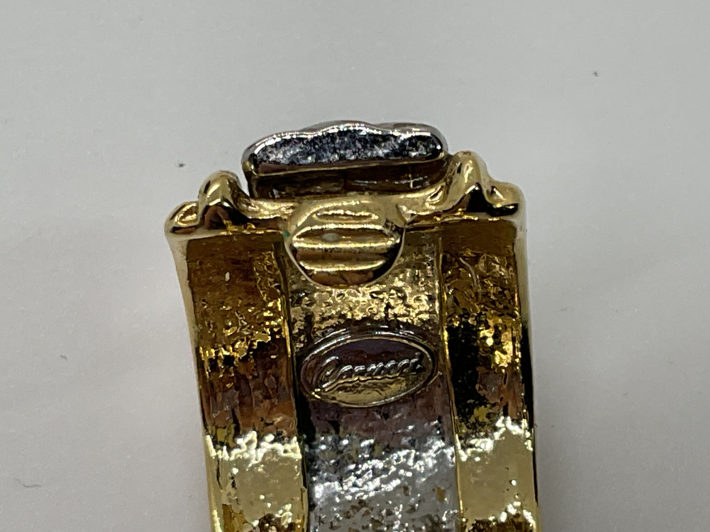 CARUCCI Two Tone Clip On Earrings