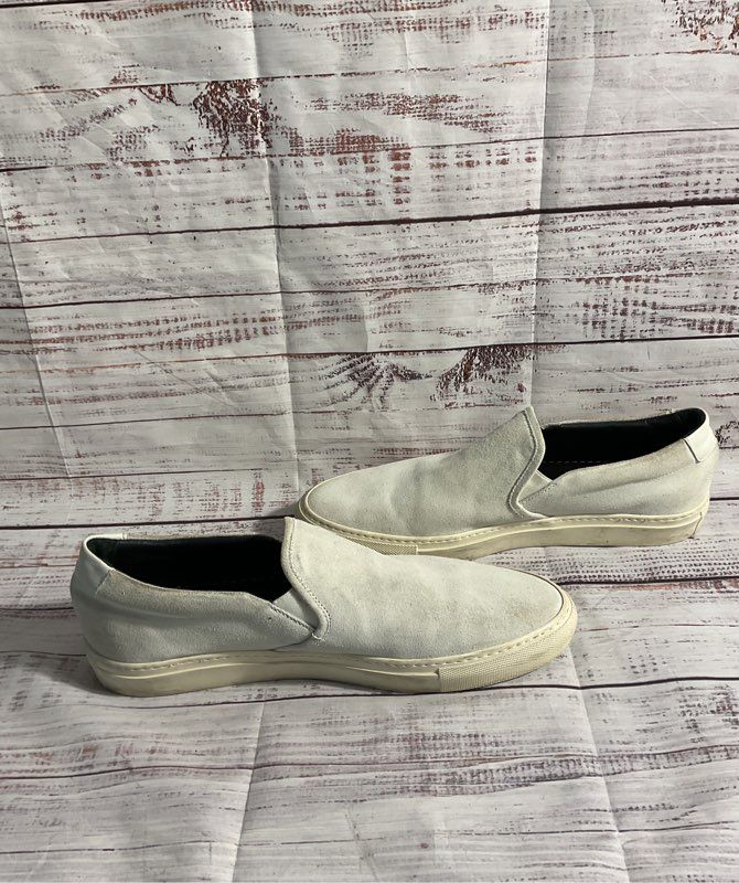 Common Projects Slip On Shoe Size 46 EU Light Grey Suede Achilles 13 US