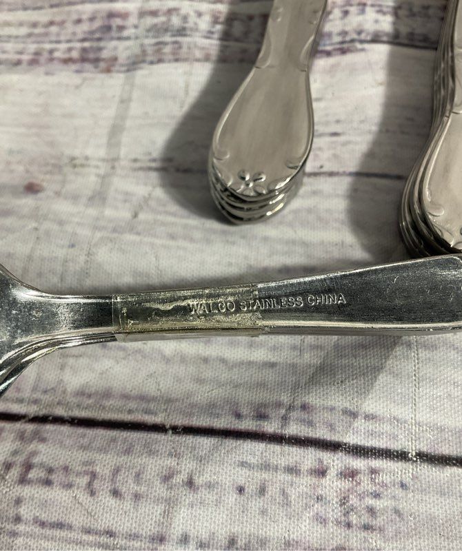 New Walco Stainless Steel Set Of 36 Spoons Kitchen Flatware
