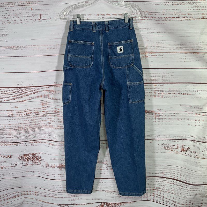 Carhartt WIP Work in Progress Double Knee Loose Tapered Barrel Jeans - Size 25