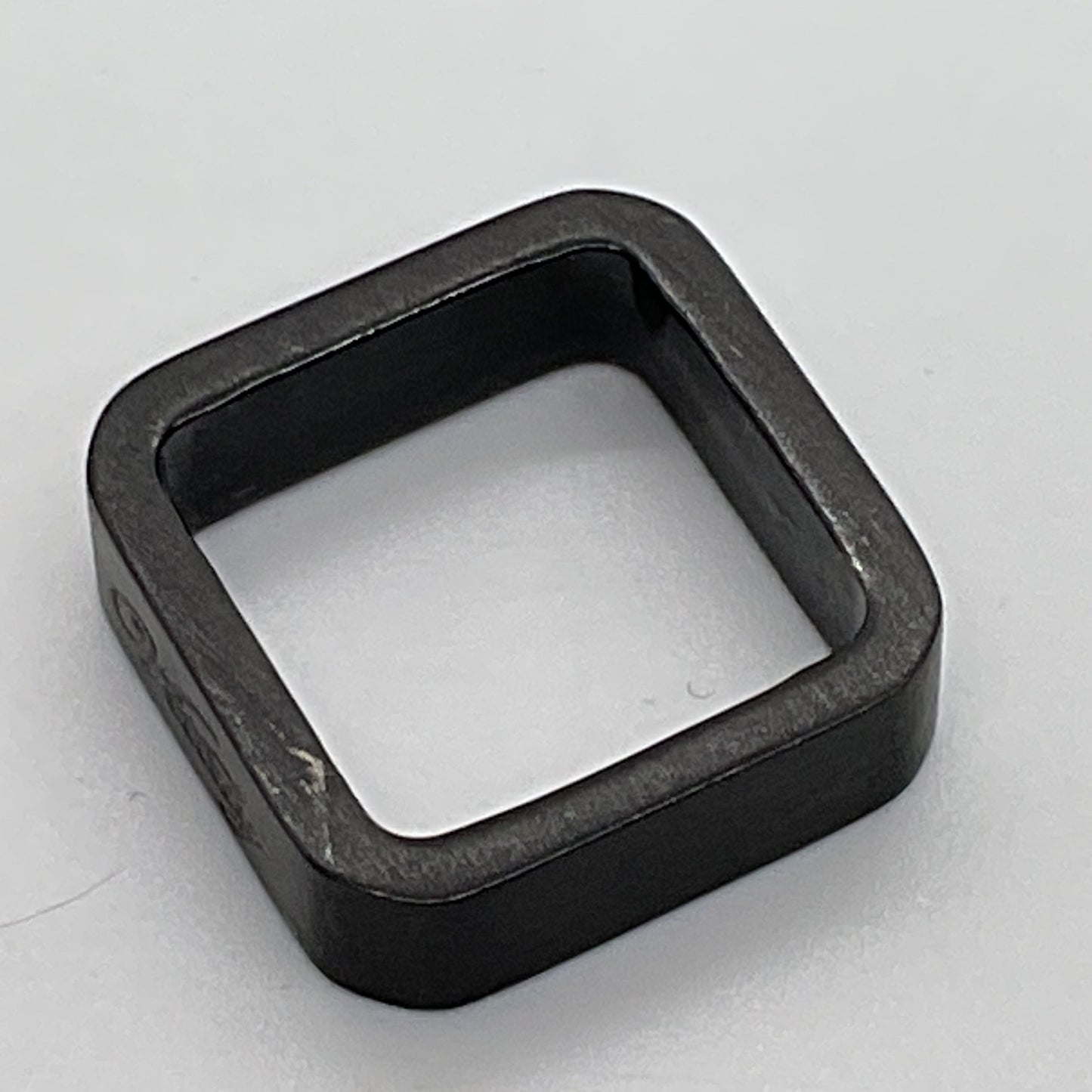 VITALY Designs Black Matt Square Shape Ring- SZ 4