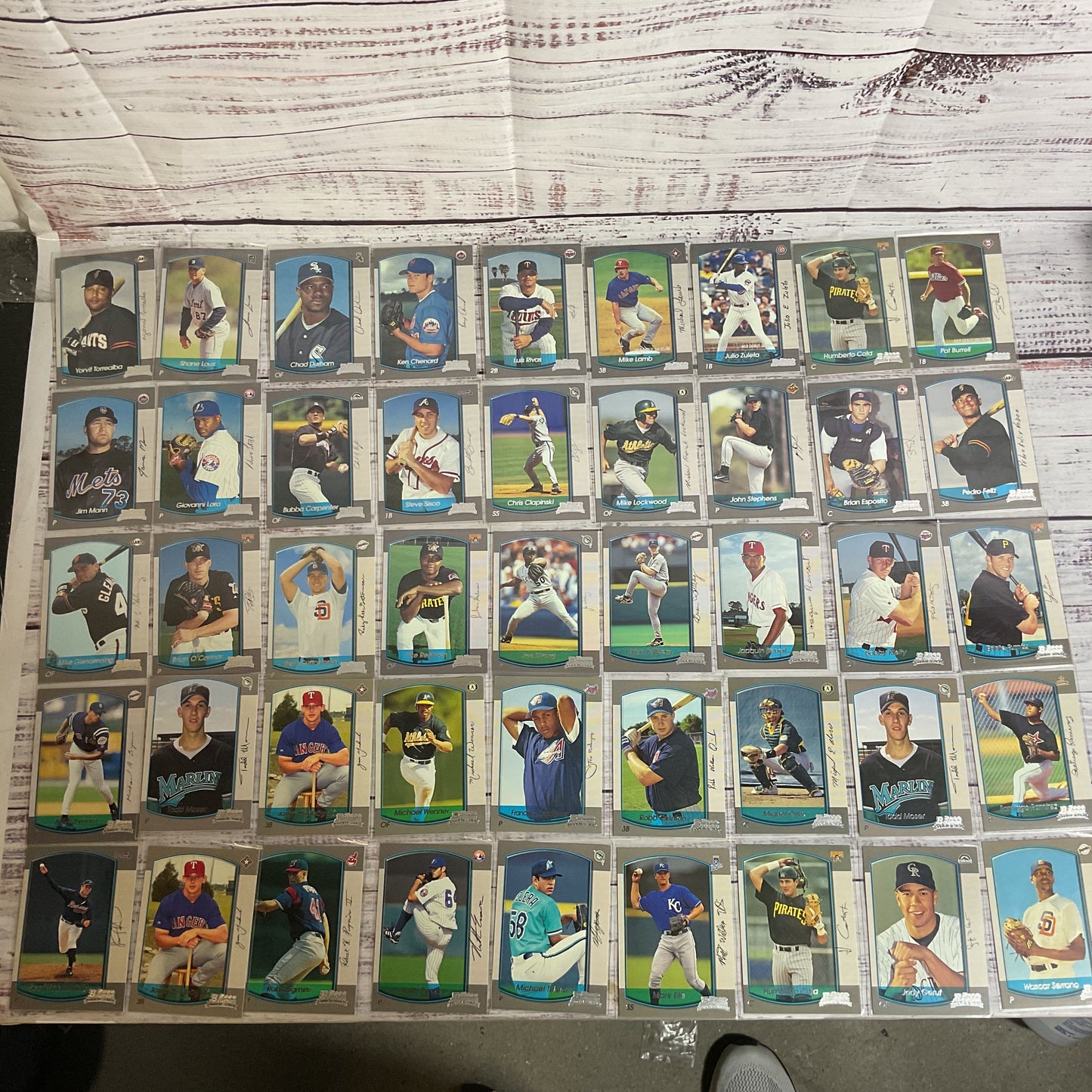 Set of 372 TOPPS 2000 Bowman & Bowman Chrome Baseball Cards