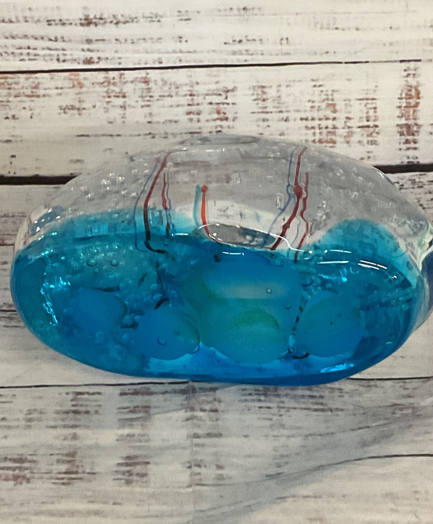 Elio Raffaelli Hand Blown Fish Aquarium Art Glass Paperweight