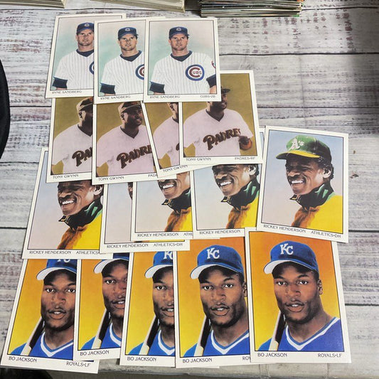 17 Card Lot Score Dream Team 1990 Baseball Gwynn, Jackson, Henderson, Sandberg