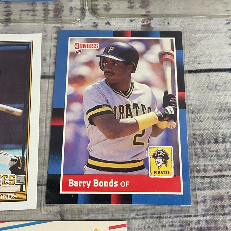Lot Of 8 VTG Barry Bonds Baseball Cards Donruss Topps Fleer Score Ungraded